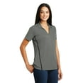 thumbnail image 4 of Sport-Tek Ladies Contrast PosiCharge Tough Polo-4XL (Dark Smoke Grey/ Black), 4 of 6