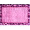 thumbnail image 1 of Ahgly Company Indoor Rectangle Abstract Pink Modern Area Rugs, 7' x 9', 1 of 4