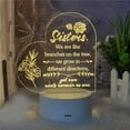 thumbnail image 1 of Lámpara de noche LED acrílica 3D | Regalo del Día de la Madre | Lámpara con forma de tarjeta de felicitación y luz blanca cálida | Decoración para mesita de noche | Funciona con USB o pilas, 1 of 6