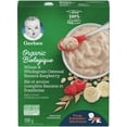 thumbnail image 1 of GERBER Organic Wheat & Wholegrain Oatmeal Banana Raspberry Cereal, 1 of 7