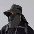 thumbnail image 2 of Binhe Sun Hat Sun Wide Brim Bucket Hat Foldable Outdoor Baseball Cap With Shawl to Protection Fishing Hats with Neck Flap to Covering the Face, 2 of 4