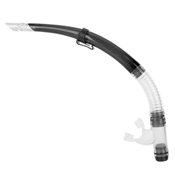 Professional Diving Snorkeling Breathing Tube Semi-Dry Diving Swimming EquipmentTransparent Black