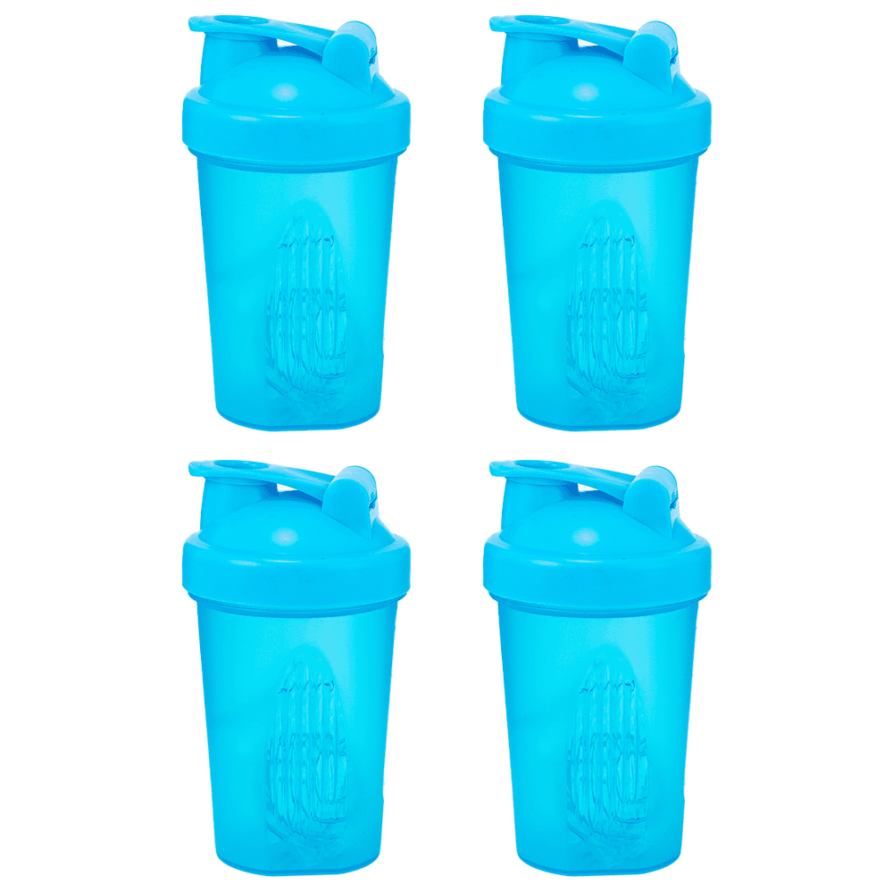 Shaker Bouteille avec Fouet en Fil, Mixeur Shaker pour Mélanges de Protéines (4 Pcs)