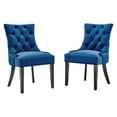 thumbnail image 3 of Modway Regent Tufted Performance Velvet Dining Side Chairs - Set of 2 in Navy, 3 of 10
