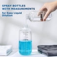 thumbnail image 2 of 500mL (17oz) Graduated Spray Bottles, 4-Pack — 360° Any-Angle Spraying for Easy Dilution, Leak-Resistant spray bottles Cleaning, Plants, Hair & Pet Use + Foldable Funnel, 2 of 4