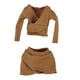 thumbnail image 5 of Falda corta básica para figura femenina a escala 1:6. Ropa hecha a mano. marrón, 5 of 9