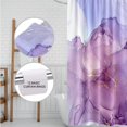 thumbnail image 5 of Purple Marble Shower Curtain Half Size 36x72 Inch,Polyester Bathroom Colourful Shower Curtains ,Watercolor Abstract Shower Curtain,Waterproof Gold Line Marble Print Bath Curtain with 12 Hooks, 5 of 6