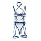 thumbnail image 3 of Gibobby Conjunto ropa interior mujer Conjunto De Lencería Erótica Ropa Interior Sexy para Mujeres Encaje Mujeres Lencería Cuello en V Ropa de Dormir(Azul, CH), 3 of 5