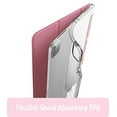 thumbnail image 2 of Popshine Marble Lite Series Designed for Apple iPad Pro 12.9 2020 & 2018 Case, Smart Cover with Pencil Holder, Flexible Soft Clear TPU Back, Slim Fit Trifold Stand Folio Front, Liquid Marble Pink, 2 of 7
