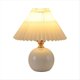 thumbnail image 1 of Lámpara de Noche Plisada Retro USB Mesa Lámpara de Escritorio para Dormitorio Niña Princesa Lámpara de Cama Deco Base de Cerámica Luz LED, 1 of 5