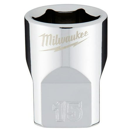 UPC: 0045242565894 | Milwaukee-45-34-9085 3/8 in. Drive 15mm Metric 6-Point Socket
