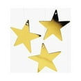 thumbnail image 2 of 5" Gold Cardboard Star Decoration (12Pc) - Party Decor - 12 Pieces, 2 of 2