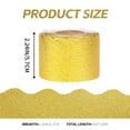 thumbnail image 2 of Trianu 2 Rolls Bulletin Board Borders, 2.24in x 32ft Scalloped Bulletin Board Paper with 80 Pieces Glue Points for Blackboard Classroom School Office Home Desk Poster Decoration, Black, 2 of 8