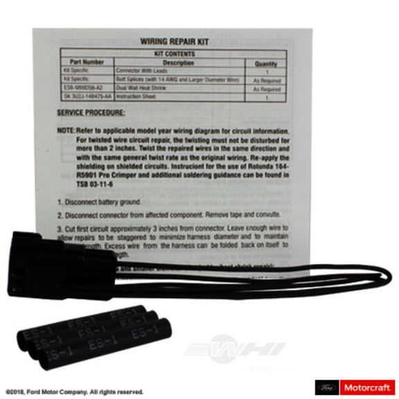 Motorcraft WPT-493 Grille Shutter Actuators & Solenoids Connector Fits select: 2012-2014 FORD FOCUS, 2003 FORD EXPEDITION