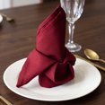 thumbnail image 2 of REGALWOVEN Polyester Napkins 6 Pack Cloth Napkins for Wedding Party Restaurant Dinner Parties Red 18*18 in, 2 of 5
