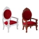 thumbnail image 4 of 3 Pack de 5 1/12 Madera Mini Retro Grabado Silla Mobiliario Marrón 3 piezas Sunnimix Casa de muñecas Juguetes en miniatura, 4 of 8