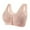 Khaki, variant on RYRJJ Front Snaps Seniors Bra Front Closure Everyday Sports Bras Comfort Wireless Cotton Full Coverage Daisy Bras for Women Plus Size