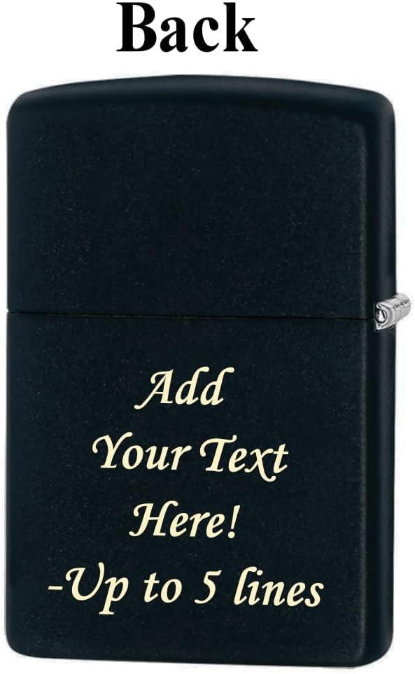 Zippo Lighter - Personalized Custom Message Engrave on Back for Butterfly Windproof Zippo Lighter #z251