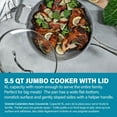 thumbnail image 3 of Gotham Steel 5.5 Qt Jumbo Cooker with Lid – Ocean Blue Nonstick Aluminum Deep Sauté Pan, Skillet & Frying Pan, 3 of 6