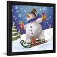 thumbnail image 1 of Snowman, Scenic Seasons Framed Art Print Wall Art by DBKArt Licensing Sold by Art.Com, 1 of 5