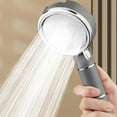 thumbnail image 5 of HengDidi 4-Speed Turbocharged Filter Showerhead with Rainfall Spray - Pressure-Boosting ABS Shower Head, 125mm Large Panel & Self-Cleaning Nozzles for Spa-Like Shower Experience, 5 of 8