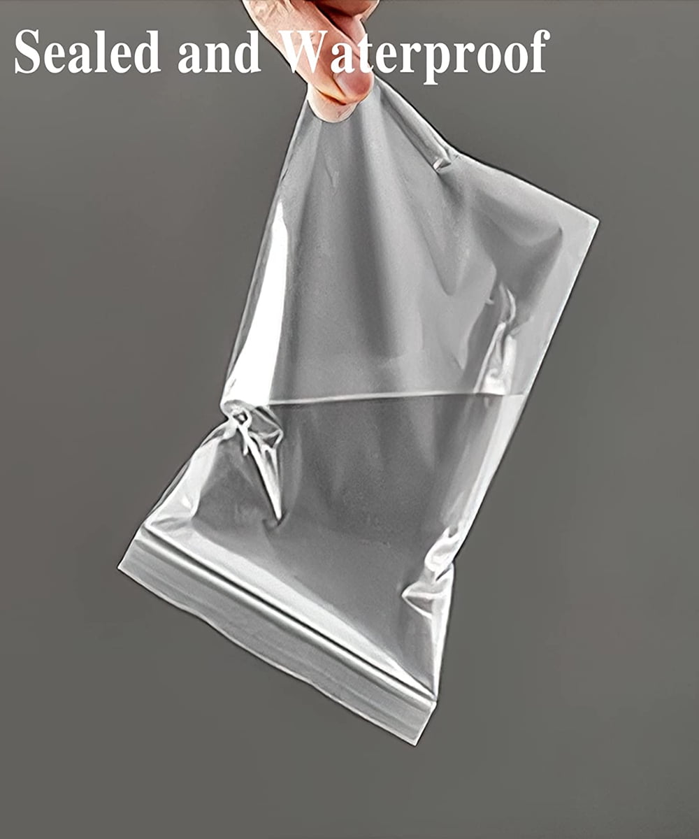Reclosable Plastic Storage Bag 2 x 3 4-Mil Clear Zip Lock Pk/100 2x3