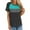 Mint Green, variant on CHGBMOK Women's T Shirts Short Sleeve Color Block/Solid Tops Casual Summer Tees