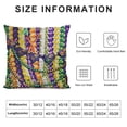 thumbnail image 5 of Throw Pillow Cushion Cover, Design with Hanging from Colorful Beads, Decorative Square Accent Pillow Case,Green Purple, 5 of 5