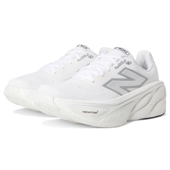Zapatillas para correr Fresh Foam X More V5 para hombre de New Balance blancas
