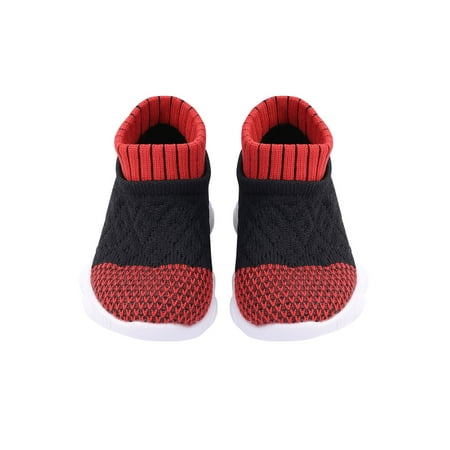 

Multitrust Baby Girl Boy Shoes Knit Breathable Ankle High Walking First Walker