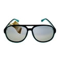 thumbnail image 5 of Fila Matte Matte Green Mens Plastic Aviator Sunglass,  Flash Lens SF9339 B56G, 5 of 6