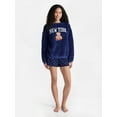 thumbnail image 2 of No Boundaries Sleepwear Teddy Fleece Pullover, Lightweight, Women’s, 2 of 5