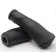 thumbnail image 5 of 1 Pair Casual Retro Beach Cruiser Bike Handle Long/Short Grips Artificial PU Leather Bike Handlebat Grips for Most MTB BMX Road Bicycle 22.2x135/93mm, 5 of 9