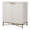 thumbnail image 3 of Home Square 2-Piece Set with Queen Headboard & Bar Cabinet in White, 3 of 15