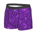 thumbnail image 2 of Kll Purple Glitter Men'S Cotton Boxer Briefs Underwear-Medium, 2 of 9