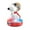 Red/White, variant on Peanuts Snoopy Doghouse LED Alarm Clock – Warm White Lighting, Digital Display, Snooze Function, USB Powered, Cute & Nostalgic Bedroom Décor