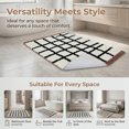 thumbnail image 5 of REGALWOVEN Bathroom Rugs Checkered Extra Soft Absorbent Plush Bath Mat, Non Slip Machine Washable Brown 32" x 20", 5 of 6