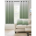thumbnail image 2 of Sage Green Ombre Blackout Curtains 54 Inches Long for Bedroom,Farmhouse Green Gradient Modern Abstract Art Thermal Insulated Room Darkening Black Out Curtain Panels Grommet Drapes for Living Room, 2 of 8