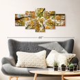 thumbnail image 2 of Elephant Stock Larvik Norway Autumn Forest Wall Art - Horizontal Multi Panel Canvas - 5 Pieceliving Room Wall Decor - Photography Nature Multi Panel - Brown And Orange Decor - 42" x 19", 2 of 4