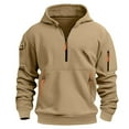 thumbnail image 4 of Boys Half Zip Hoodies Cotton Pullover Crewneck Sweatshirt Long Sleeve Hooded Sweatshirts with Pockets Athletic Fleece Hoodie, 4 of 6