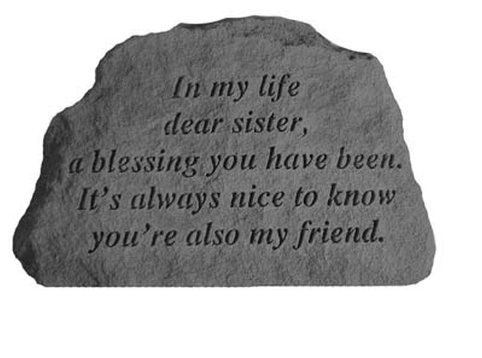 Sister - In My Life... Memorial Garden Stone