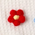 thumbnail image 3 of sweethay Broches Apliques Flores hechas a mano Parches Accesorio de autoensamblaje Accesorios Material de adorno de ropa Adornos Lindos Accesorios de disfraces Rojo sin broche sweethay AP014467-10, 3 of 6