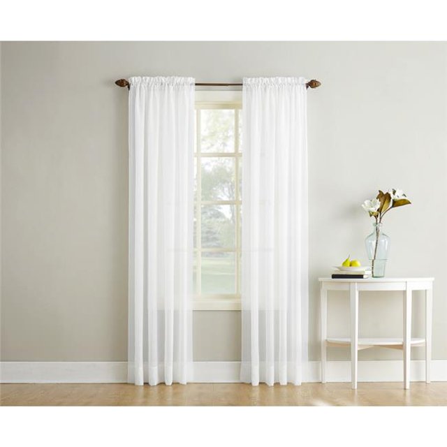 Rideaux Blancs Reno 102 x 84 Po - Lot de 2