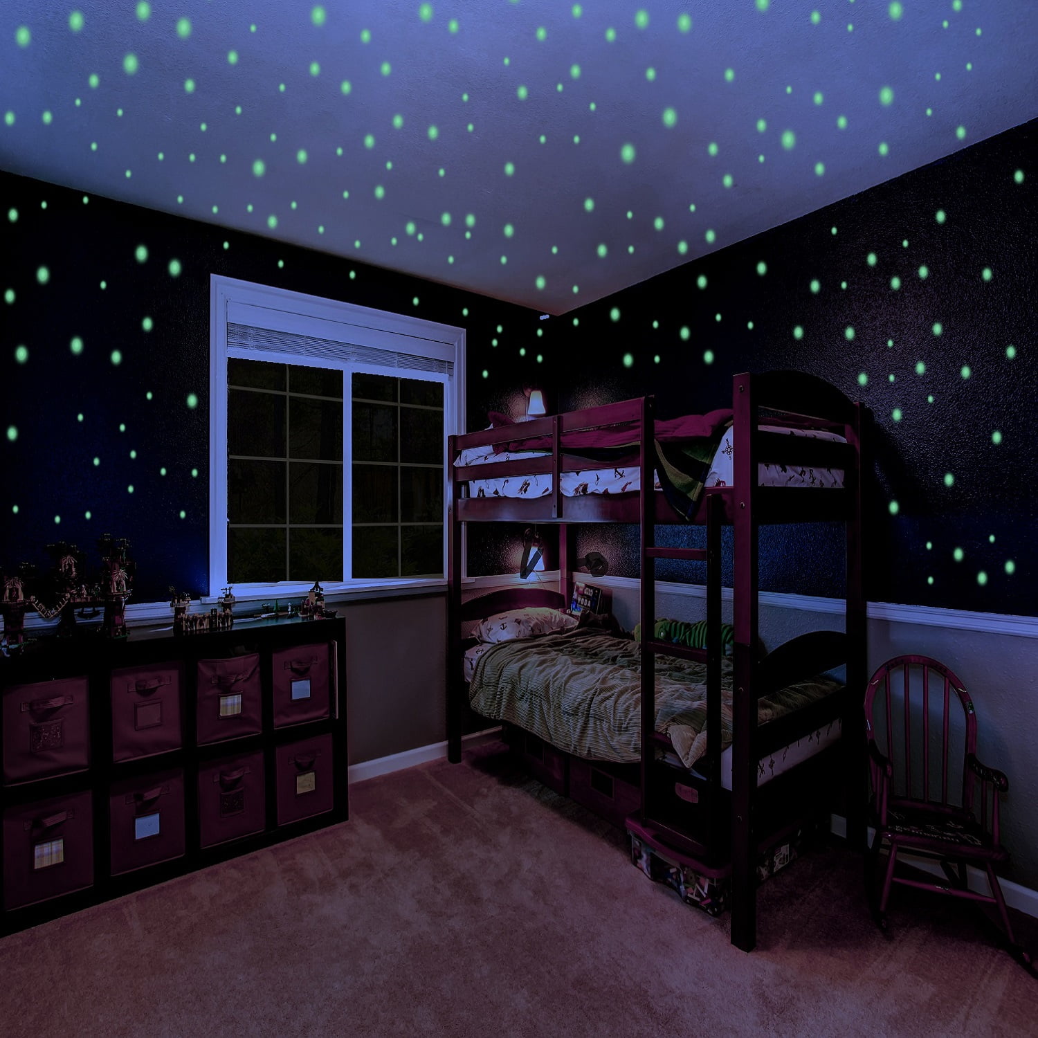 Glow In The Dark Stars For Kids Self Adhesive Glowing Star Decal For Children S Bedrooms Glow In The Dark Star Ceiling And Wall Stickers 732 3d