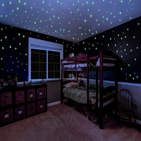 glow in the dark stars for kids self adhesive glowing star decal for  children's bedrooms glow in the dark star ceiling and wall stickers 732 3d