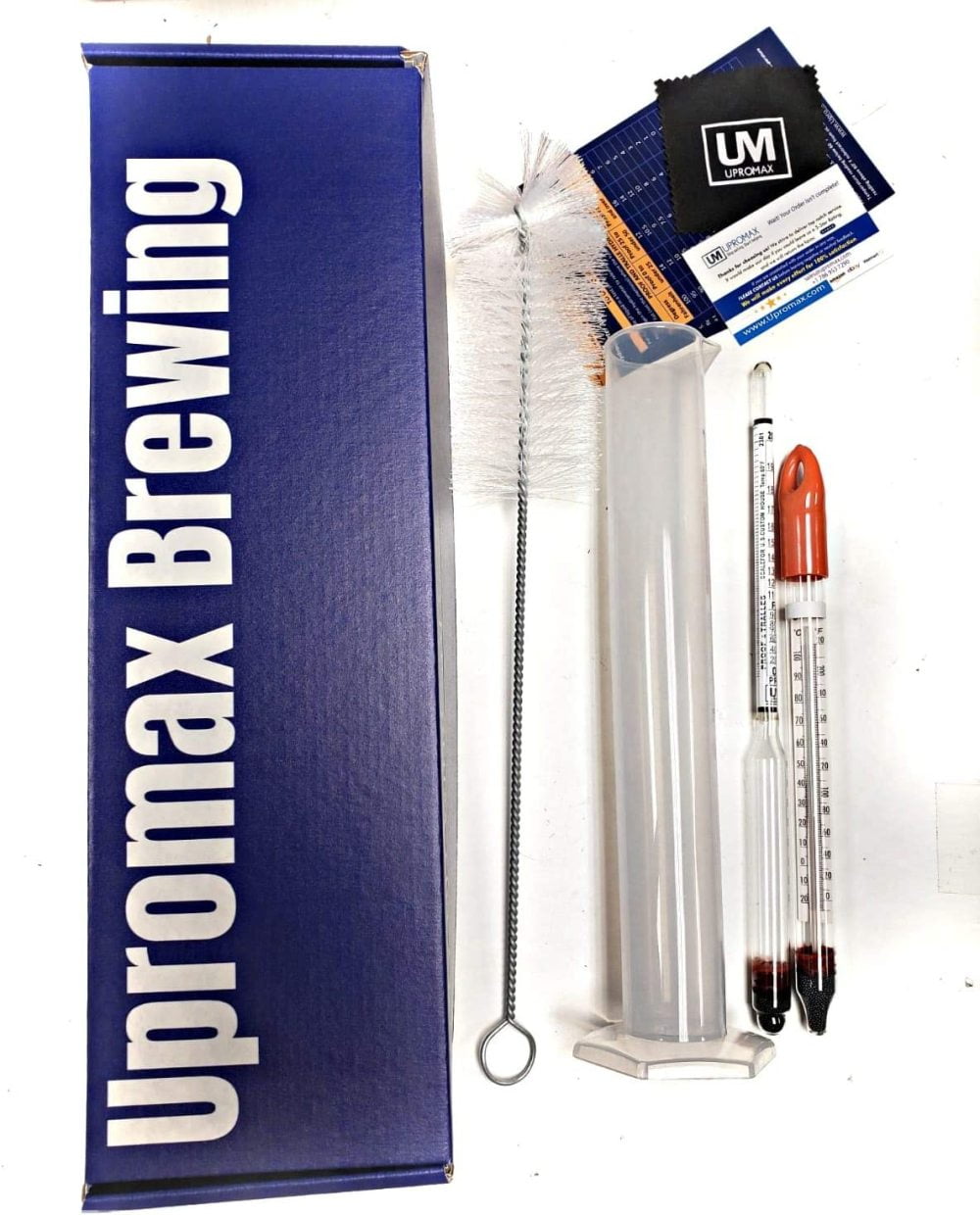 UPROMAX Hydrometer Alcohol Meter Test Kit Distilled Alcohol 0200 Proof