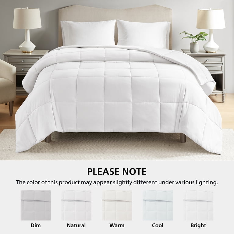 Mainstays Full/Queen Down-Alternative Comforter White photo 7