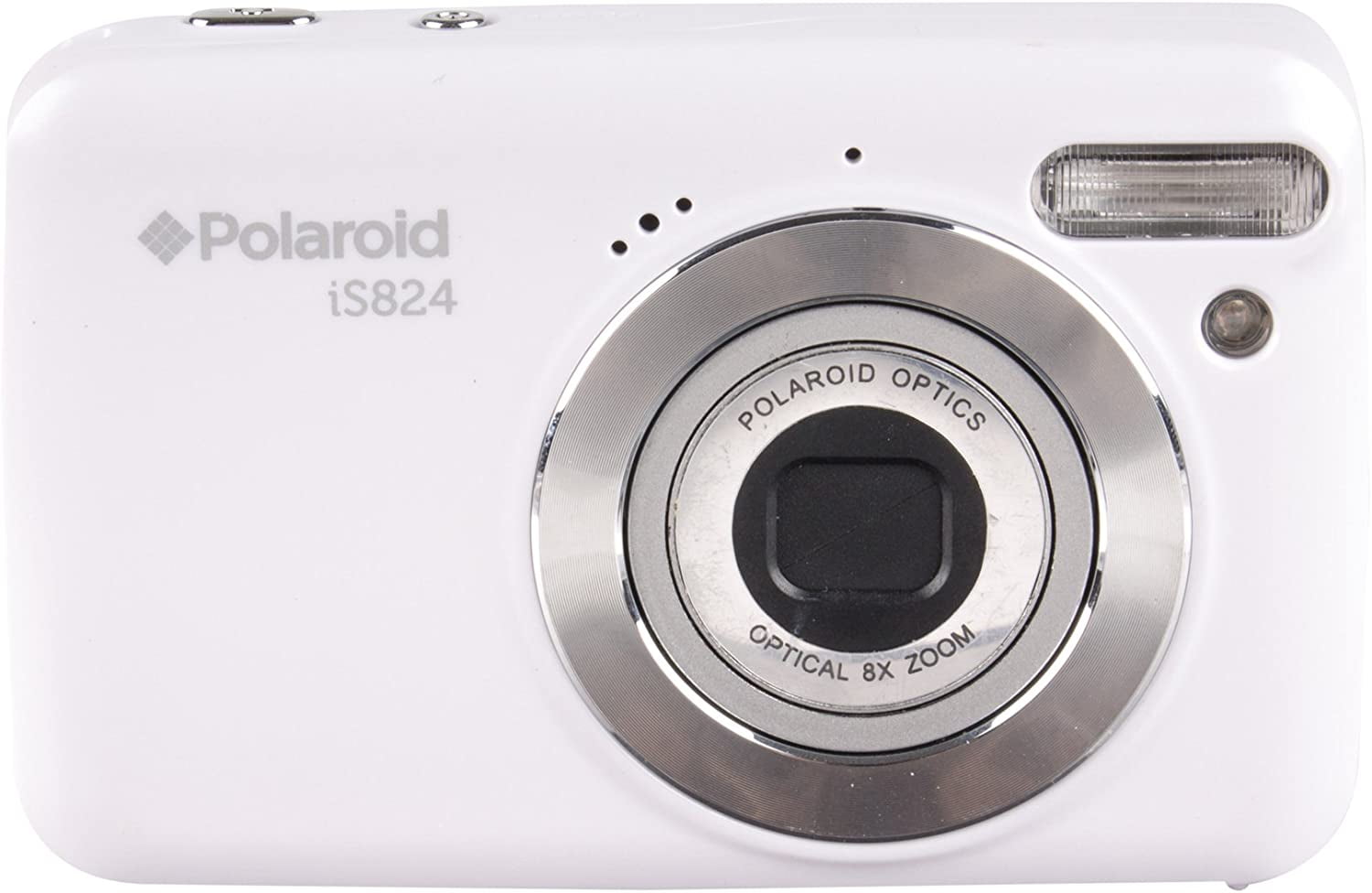 Polaroid iS824 Digital Camera (White) 16 MP 8X Optical Zoom Walmart