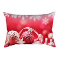 thumbnail image 1 of ¡Compra 1 y llévate 1 gratis! Funda de almohada de algodón QianYing, funda de cojín de lino, decoración navideña para el hogar., 1 of 1