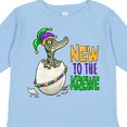 thumbnail image 4 of Inktastic New to the Krewe Mardi Gras Baby Alligator Boys or Girls Long Sleeve Toddler T-Shirt, 4 of 5